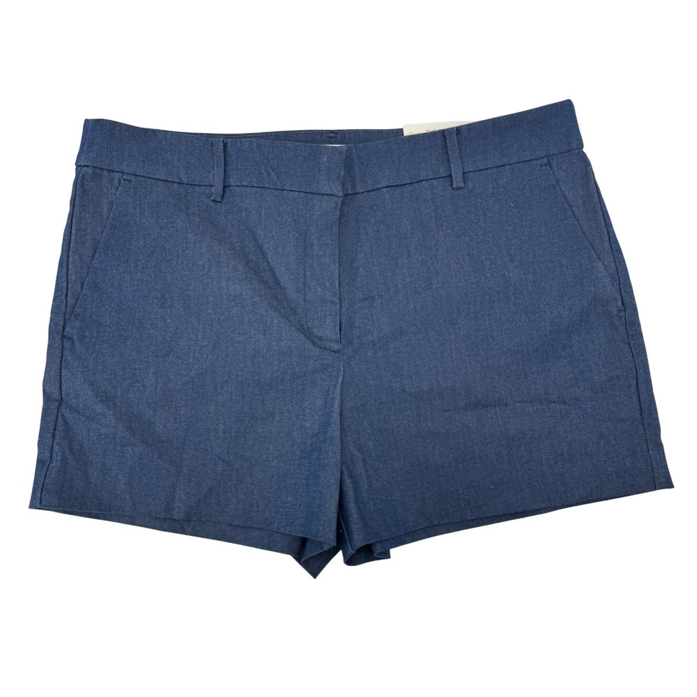 Loft The Riviera Short Women 12 Dark Indigo Blue Stretch Cotton Blend Preppy NWT